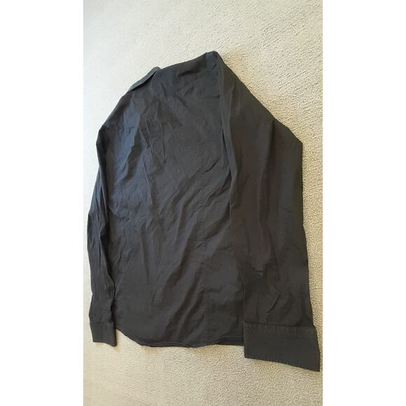 HUGO Hugo Boss Mens Small Black Slim Line Long Sleeve Dress Shirt - Picture 12 of 13
